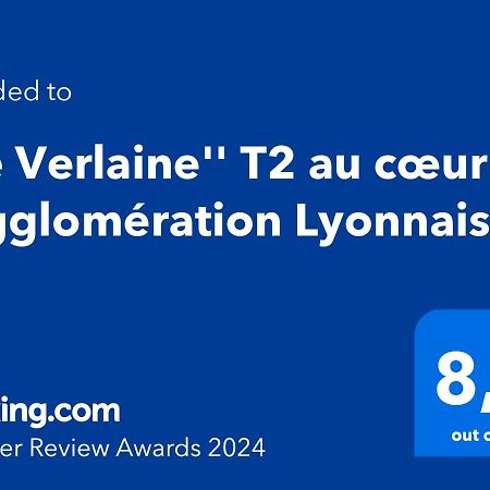 "Le Verlaine" T2 Au Coeur De L'Agglomeration Lyonnaise วีเลอร์บาน ภายนอก รูปภาพ